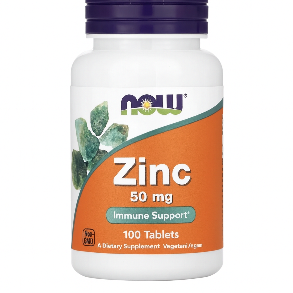 NOW Foods Zinc 50 mg - 100 Tablets