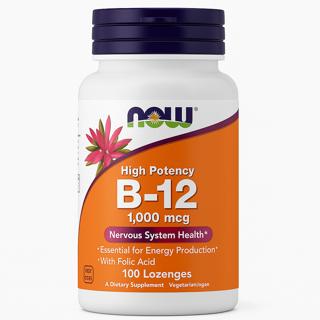 NOW Vitamin B-12, 1,000 mcg - 100 Lozenges