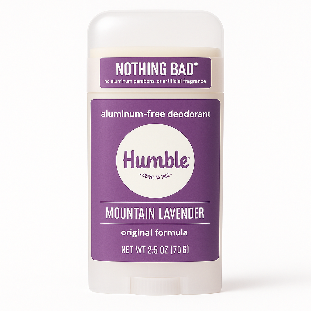 Humble Deodorant Mountain Lavender - Aluminum-Free Natural Deodorant Stick | 2.5 oz