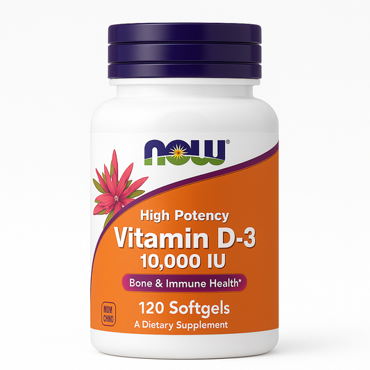 NOW Foods – Vitamin D-3 10,000 IU – 120 Softgels